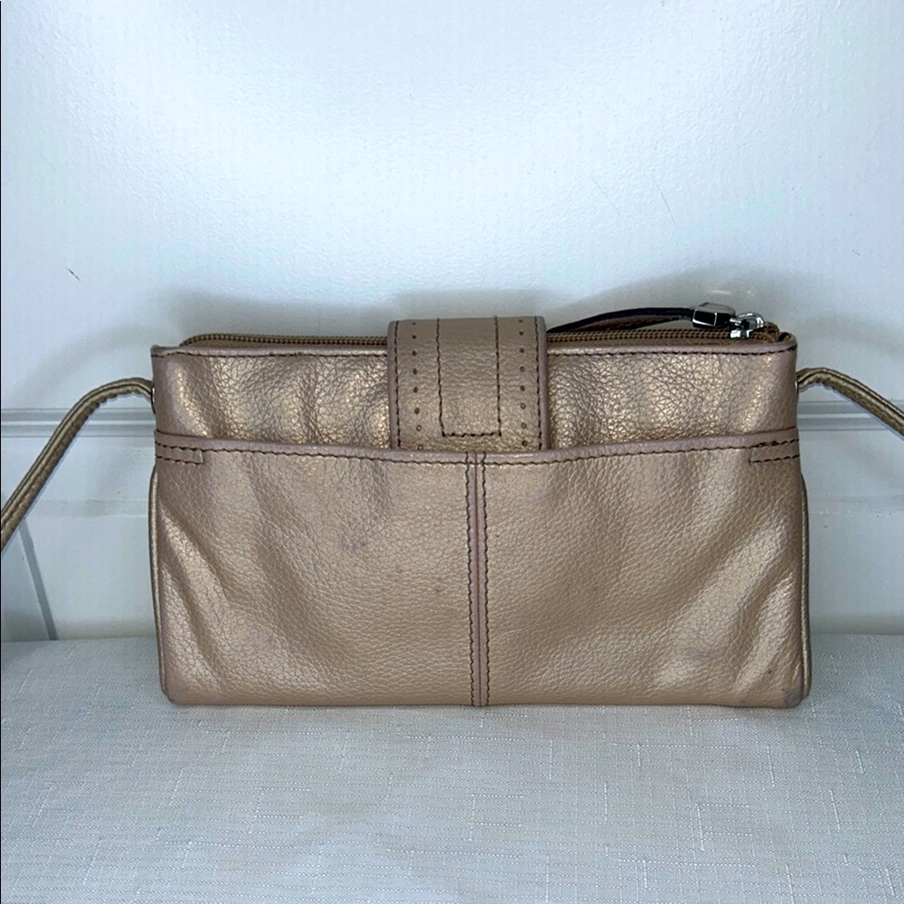 Tignanello Tan and Cream Crossbody with Soft Matte Finish Leather Vintage - Picture 4 of 17